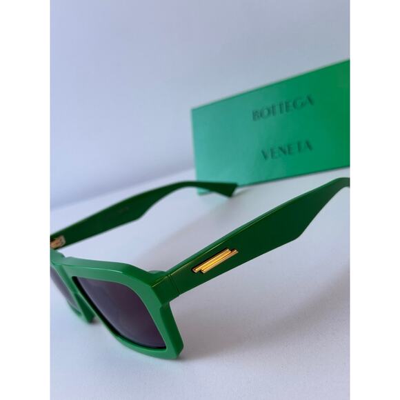 NEW Bottega Veneta BV1213S Green Unisex Sunglasses - Picture 2 of 5